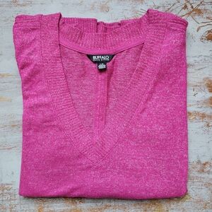 Buffalo David Bitton Fuchsia V-Neck Sweater